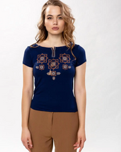 画像をギャラリービューアに読み込む, 刺繍入りTシャツ|Ukrainian Embroidery Wear ”Mavka”(ウクライナシシュウノアパレル マウカ)