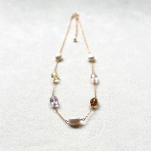 画像をギャラリービューアに読み込む, 淡水とパステルカラーの天然石ネックレス|beads room mimo(ビーズルームミモ)