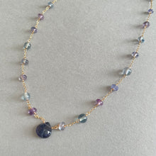 画像をギャラリービューアに読み込む, アイオライトとフローライトのネックレス|Na Lumière (ナ ルミエール)