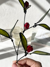 画像をギャラリービューアに読み込む, 赤い実のヤドリギ|wire art Niko(ワイヤーアートニコ)