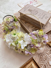 画像をギャラリービューアに読み込む, ふわふわ紫陽花フラワーリース|flowers luciole(フラワーズ ルシオール)