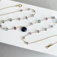 画像をギャラリービューアに読み込む, アイオライトとフローライトのネックレス|Na Lumière (ナ ルミエール)