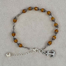 画像をギャラリービューアに読み込む, 【ブレスレット】歴史を纏う アンティークロザリオとアンカーモチーフのブレスレット|ERIKOART(エリコアート)