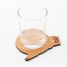 画像をギャラリービューアに読み込む, どうぶつの木製プレート&コースター【たぬき】|Ten&O Art+Craft(テンアンドオー アートクラフト)