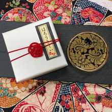 画像をギャラリービューアに読み込む, コンパクトミラー・はろうきてい丸花フラット・黒|Cuprum by ISHIWATA(クプラム バイ イシワタ)