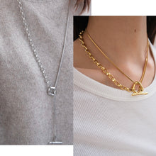 画像をギャラリービューアに読み込む, ステンレス3WAYマンテルロングネックレス|HOTARU(ホタル)