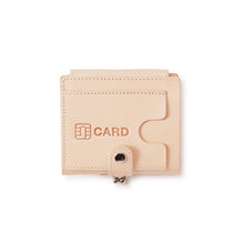 画像をギャラリービューアに読み込む, 外がま口の三つ折財布 ナチュラル|JOLI ALL LEATHER ITEMS(ジョリオールレザーアイテムズ)