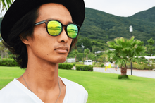 画像をギャラリービューアに読み込む, 4993 べっ甲 イエローミラーレンズ|chachow eyewear(チャコールアイウェア)