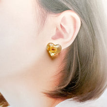 画像をギャラリービューアに読み込む, モッコウバラのハートのイヤリング/ピアス|Apila(アピラ)