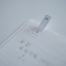 画像をギャラリービューアに読み込む, ミシン目無し紙ふせん(31日用) |エビングハウスフセン