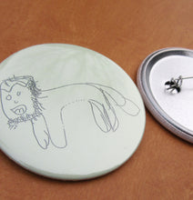 画像をギャラリービューアに読み込む, 缶バッジ ライオン|KISEN(キセン)