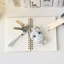 画像をギャラリービューアに読み込む, ハンドメイドレザー製キーホルダーチャーム NECO・ラグドール|WOODPEPE(ウードペペ)