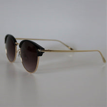 画像をギャラリービューアに読み込む, 7012 ブラック・ゴールドSunglasses/ スモークハーフレンズ|chachow eyewear(チャコールアイウェア)