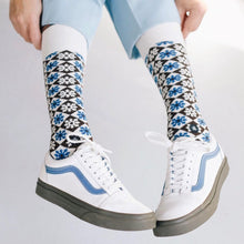 画像をギャラリービューアに読み込む, アズレージョ柄ソックス_Stylized Floral|ポルトッカ