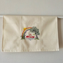 画像をギャラリービューアに読み込む, キッチンタオル_コウノトリと虹|ポルトッカ