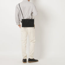 画像をギャラリービューアに読み込む, レザーBLACKサコッシュ|leather laboratory( レザーラボラトリー)