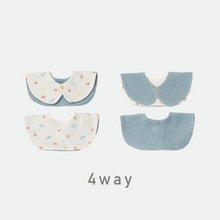 画像をギャラリービューアに読み込む, Colorful logo 4way bib|minima arca(ミニマアルカ)