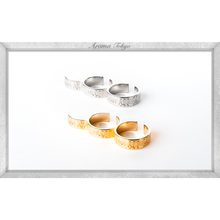 画像をギャラリービューアに読み込む, ロゴリボンのダブルリング|ARAMA TOKYO(アラマトーキョー)