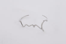 画像をギャラリービューアに読み込む, こころバングル S シルバー色|Hiragana(ヒラガナ)