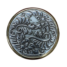 画像をギャラリービューアに読み込む, コンパクトミラーはろうきてい・丸花3D・銀古美|Cuprum by ISHIWATA(クプラム バイ イシワタ)