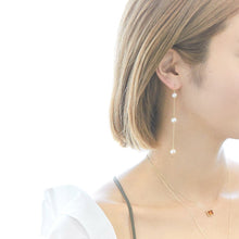 画像をギャラリービューアに読み込む, K10 3dot アコヤパールピアス|mi luna(ミルーナ)