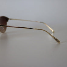 画像をギャラリービューアに読み込む, 7012 ブラウン・ゴールドSUNGLASSES/ブラウンハーフレンズ|chachow eyewear(チャコールアイウェア)