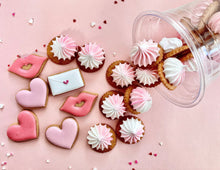 画像をギャラリービューアに読み込む, バレンタイン♡アイシングクッキー&チョコ入りメレンゲクッキー|にじいろクッキー