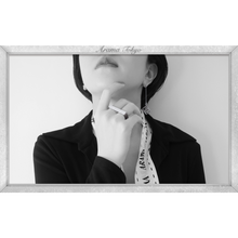 画像をギャラリービューアに読み込む, ロゴリボンの長方形ダブルリング|ARAMA TOKYO(アラマトーキョー)