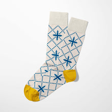 画像をギャラリービューアに読み込む, アズレージョ柄ソックス_Blue Floral|ポルトッカ