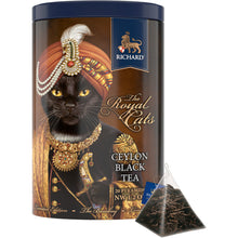 画像をギャラリービューアに読み込む, RICHARD(リチャード)ザ・ロイヤル・キャッツ(ボンベイ・黒猫) 缶入りセイロン紅茶34g|FREA(フレア)