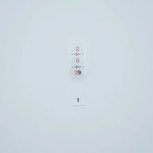 画像をギャラリービューアに読み込む, ミシン目無し紙ふせん(30日用)|エビングハウスフセン