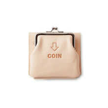 画像をギャラリービューアに読み込む, 外がま口の三つ折財布 ナチュラル|JOLI ALL LEATHER ITEMS(ジョリオールレザーアイテムズ)