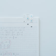 画像をギャラリービューアに読み込む, ミシン目3本入りPETふせん(30日用)|エビングハウスフセン