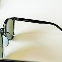 画像をギャラリービューアに読み込む, 4993 ブラック ブルーミラーレンズ|chachow eyewear(チャコールアイウェア)