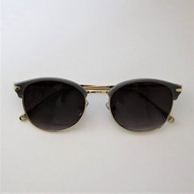 画像をギャラリービューアに読み込む, 7012 グレイ・ゴールドSUNGLASSES/スモークハーフレンズ|chachow eyewear(チャコールアイウェア)