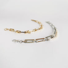 画像をギャラリービューアに読み込む, スクエアチェーンパールブレスレット|Kaava HELMI(カーヴァヘルミ)