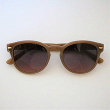 画像をギャラリービューアに読み込む, 5025 ベージュ SUNGLASSES/SMOKE PINKレンズ|chachow eyewear(チャコールアイウェア)