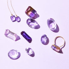画像をギャラリービューアに読み込む, K10 アメジスト ドロップピアス|mi luna(ミルーナ)
