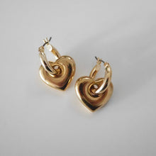 画像をギャラリービューアに読み込む, Chunky heart pierce gold ピアス イヤリング| LUNACHIC(ルナシック)