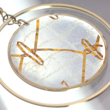 画像をギャラリービューアに読み込む, 美濃和紙のイヤリング/ピアス・メッシュと金糸|マッチュルーム