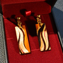 画像をギャラリービューアに読み込む, イヤリング 長方形|曲寄木 JuJu(マガリヨセギ ジュジュ)