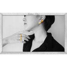 画像をギャラリービューアに読み込む, ロゴリボンのダブルリング|ARAMA TOKYO(アラマトーキョー)