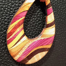 画像をギャラリービューアに読み込む, ペンダント 楕円 白|曲寄木 JuJu(マガリヨセギ ジュジュ)