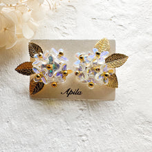 画像をギャラリービューアに読み込む, (オーロラ)銀木犀のイヤリング/ピアス|Apila(アピラ)