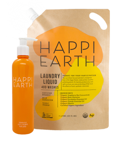 Happi Earth Happi Earthオーガニックソープナッツ洗濯用洗剤（ボトル付き）｜Happi Earth（ハッピーアース）
