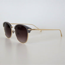 画像をギャラリービューアに読み込む, 7012 グレイ・ゴールドSUNGLASSES/スモークハーフレンズ|chachow eyewear(チャコールアイウェア)