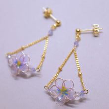 画像をギャラリービューアに読み込む, ビオラとタンザナイトのピアス(イヤリング)|s.o.f.i. (ソフィー)