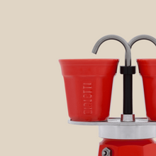 画像をギャラリービューアに読み込む, ミニエキスプレスレッド 2カップ(エスプレッソカップ付き)|Bialetti(ビアレッティ)