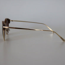 画像をギャラリービューアに読み込む, 7012 ブラウン・ゴールドSUNGLASSES/ブラウンハーフレンズ|chachow eyewear(チャコールアイウェア)