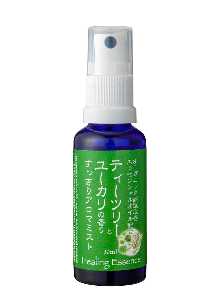 ティーツリーとユーカリの香りすっきりアロマミスト 30ml メントール